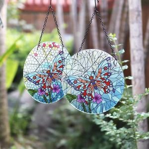 Beautiful Butterfly glass suncatchers garden hanging stained glass